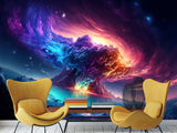 Non-Woven Photo Wallpaper "Big Splash Of The Universe", Art Print For Bedroom, Living Room, Kids' Room 🌌