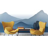 Natural Print Peel and Stick Wall Mural for Home, Beautiful for Bedroom and Kitchen, Self-Adhesive Wallpaper 'Mountain Silhouettes'