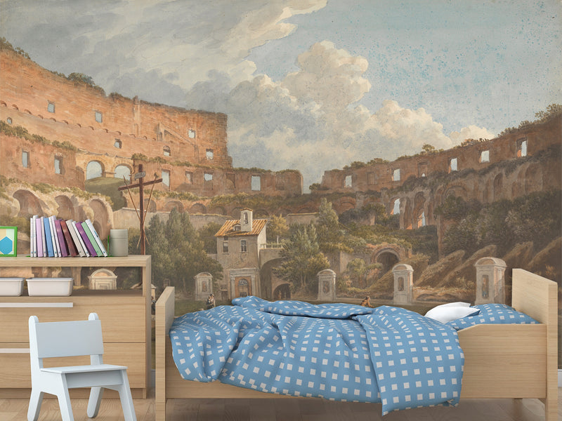 Non-Woven Wall Mural – Reproduction of Painting “Colosseum in Ancient Rome” – For Living Room or Bedroom