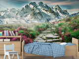 Eco-Friendly Self-Adhesive Wallpaper with "Mountain Trail" Design — Stylish Wall Decor for Your Home