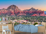 Full-Wall Peel and Stick Wallpaper with "Capitol Butte, Sedona" Design — Stylish Home Wall Mural