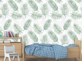 Traditional Wall Murals "Palm Leaves On White Background"  Unique Print For Bedroom  Living Room Kids Room🌿