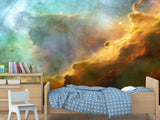 Peel & Stick Vinyl Wallpaper Decor Vibrant Nebula – Stunning Wall Mural For Home Interior