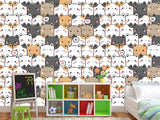 Peel and Stick Wall Mural Cute Kittens Print For Kids’ Room Decor