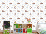 Mural For Kids On The Wall Calm Wall Design – “Dreamy Bears” For Kids’ Room