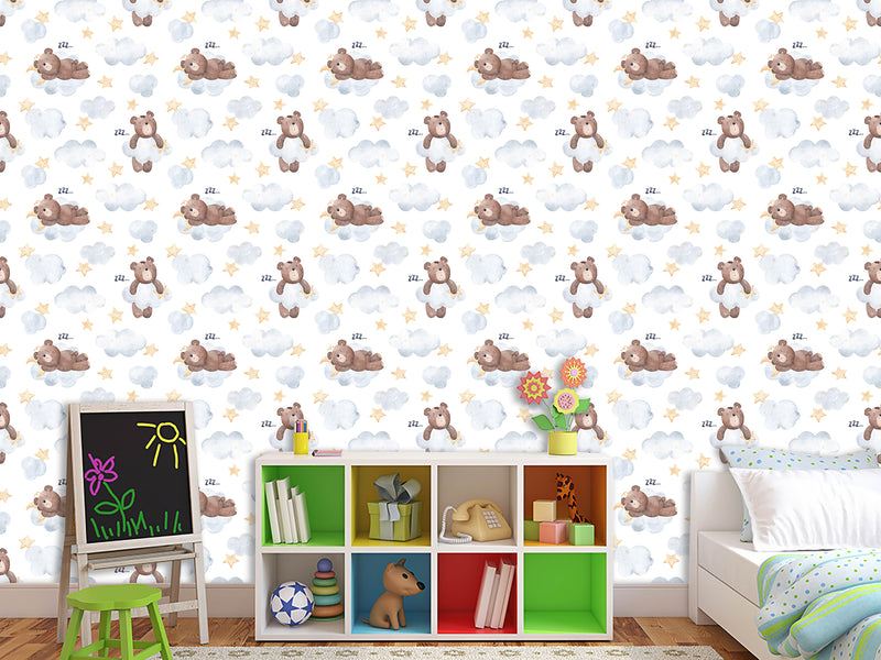 Mural For Kids On The Wall Calm Wall Design – “Dreamy Bears” For Kids’ Room