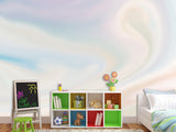 Art Print Non-Woven Full-Wall Wallpaper Modern Combination Of Trendy Colors 'Pastel Mix Of Blue And Pink' For Living Room, Bedroom, Kids Room 🎨