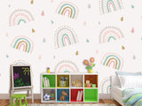 Kids photo wallpaper on the wall non-woven “Rainbow”, 3d wallpaper for Kids room