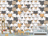 Peel and Stick Wall Mural Cute Kittens Print For Kids’ Room Decor