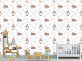 Mural For Kids On The Wall Calm Wall Design – “Dreamy Bears” For Kids’ Room