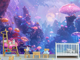 Peel & Stick Vinyl Wallpaper Kids' Room Wall Desing Mural – Fantastic Underwater World Theme