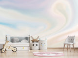 Art Print Non-Woven Full-Wall Wallpaper Modern Combination Of Trendy Colors 'Pastel Mix Of Blue And Pink' For Living Room, Bedroom, Kids Room 🎨