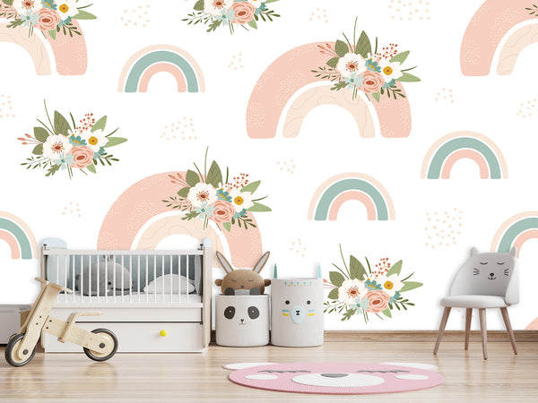 Kids photo wallpaper on the wall non-woven “Rainbow”, 3d wallpaper for Kids room