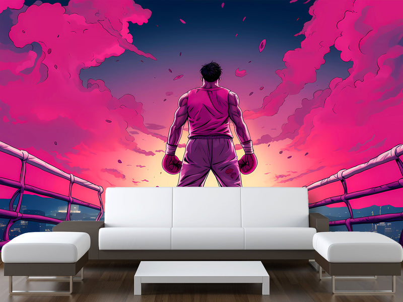Sport In Design Self-Adhesive Photo Wallpapers For Gym, Workspace -"Before the Dawn of Battle" - Inspiring Mural