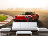 Peel and Stik Wallpaper On The Wall Red Ferrari Car 3D Wall Art For Room & Living Room