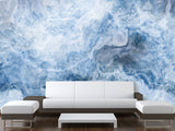 Abstract Vinyl Wallpaper Peel and Stick Wall Mural for Living Room, Office, Relax Zone "Abstract Vision of Sea Waves" 🌊