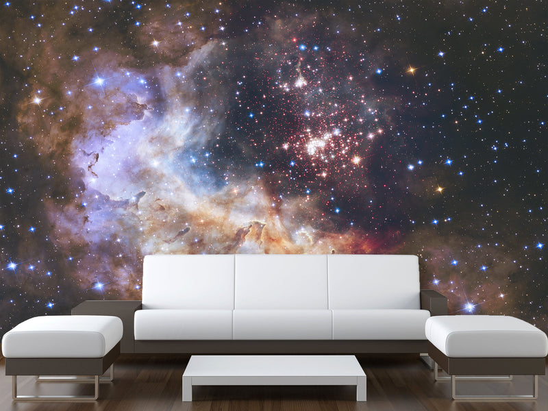 Peel and Stick Wall Mural 3D Wallpaper For Bedroom – "Breathtaking Cosmic Nebula" Wall Art