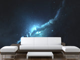 Peel and Stick Wall Mural Full-Wall Art Wallpaper "Space Nebula Surrounded by Stars" Decor For Bedroom