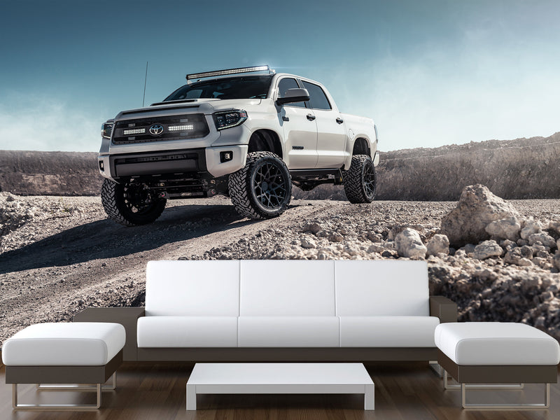 Full Wall Traditional Wallpaper for Living Room or Bedroom  – "Mountain Vehicle Power Mural"