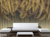 Non-Woven 3D photo wallpaper over the bed in the bedroom “Palm Tree”