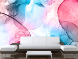 Abstract Peel and Stick Wall Mural "Paint in Water", Decor for Bedroom, Living Room, Kids Room 🎨
