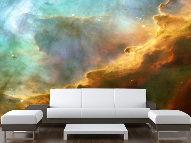 Peel & Stick Vinyl Wallpaper Decor Vibrant Nebula – Stunning Wall Mural For Home Interior