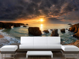 🏞️Natural Print For Comfort Traditional Wall Murals "Bay Of Biscay Near Italy" For Office, Bedroom, Study 🏞️