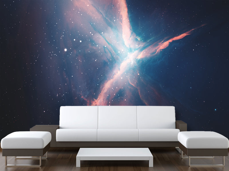 Self-Adhesive Wall Mural – "Breath Of Space" Design, Perfect For Bedroom Or Office Décor