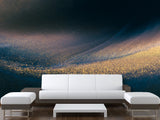 ✨Abstract Style Design for Space Decoration Peel and Stick Mural "Golden Wave" for Kitchen, Hall, Art Space