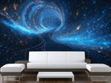 Incredible Wallpaper Sci-Fi Motif For Living Room, Hall Self-Adhesive Wallpaper For Entire Wall "Stairway To Another Dimension" 🚀