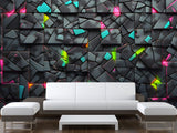 Modern prints for the office, living room, and game room Non-woven photo wallpaper with a 3D effect