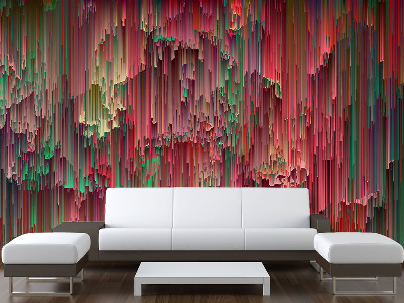 Traditional Photo Wallpaper Art Wall Print "Abstract Patterns In Bright Colors", Decor For Bedroom, Living Room 🎨