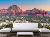 Full-Wall Peel and Stick Wallpaper with "Capitol Butte, Sedona" Design — Stylish Home Wall Mural