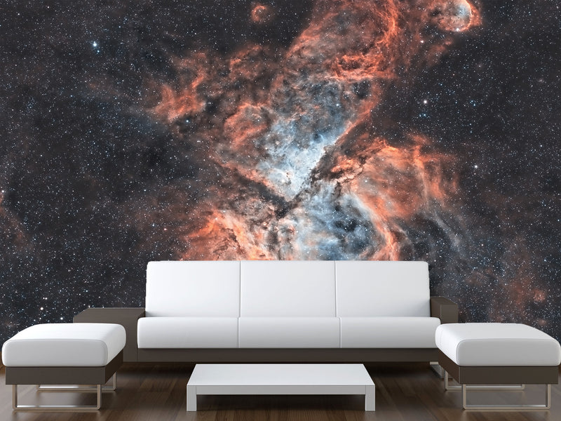 Peel and Stick Wall Mural Full-Wall 3D “Andromeda Nebula” Wall Mural – Ready-Made Photo Wallpaper for Home Interior