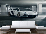Non-Woven Wallpaper On The Wall Lamborghini Themed Wall Murals For Teen Bedroom, Kitchen, Living Room