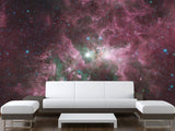 Non-Woven Wallpaper Design “Nebula with Stars” Wall Mural for Bedroom & Living Room