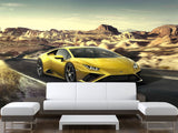 Full-Size Traditional Wallpaper – Lamborghini Wall Mural for Teen Bedroom Kitchen & Living Room