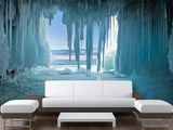 Non-Woven Photo Wallpaper for Home, Bedroom & Kitchen Unique design - Ice Cave Wall Mural