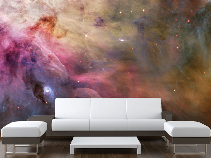 Astronomy theme – cosmic phenomena on the ceiling for stargazing at home Traditional wallpapers for the living room or bedroom 🌌