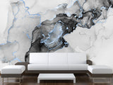 Non-Woven Wall Wallpaper For Office, Art Design For Bedroom, Abstraction Mural "Black And White Haze"