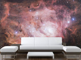 Non-Wowen Wall Mural Bedroom Wall Mural – "Stars In Purple Mist" Dreamy Galaxy Design