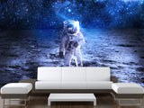 Peel and Stick Photo Wallpaper "Astronaut's flight in space" - Decor Bedroom Wall Art