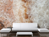Abstract Composition Peel and Stick Mural Art Design "Beige Crystals" For Hall Living Room Decoration