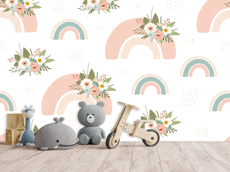 Kids photo wallpaper on the wall non-woven “Rainbow”, 3d wallpaper for Kids room