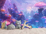 Peel & Stick Vinyl Wallpaper Kids' Room Wall Desing Mural – Fantastic Underwater World Theme
