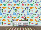 Kids Dinosaur Wallpaper For Kids – Cute Dino Print For Children’s Room Wall Decor
