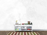 White Self-Adhesive Full-Wall Wallpaper Art – "Minimalist Abstraction in White" for Living Room or Lounge