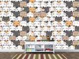 Peel and Stick Wall Mural Cute Kittens Print For Kids’ Room Decor