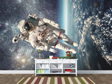 Self-adhesive Mural with a pattern for a teenager, photo wallpaper “Cosmonaut”