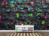 Modern prints for the office, living room, and game room Non-woven photo wallpaper with a 3D effect